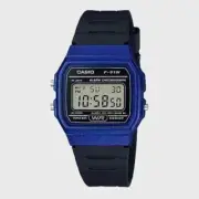 Casio F-91WM-2A | Blue and Black Resin Quartz Digital Unisex Watch with LED Ligh