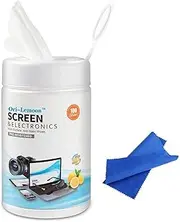 Opula Monitor Wipes, Pre-Moistened Computer Screen Wipes for Electronics, Computer Monitor Cleaning Wipes for Eyeglasses, Tablets, Camera Lenses, Laptop, Screen Cleaner Wipes for Phones, TV, LCD