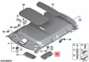 Genuine BMW Sun Visor Side Right MINI Cooper Jcw One F55 F56 SD 51167375954