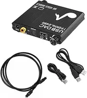 Digital to Analog Audio Converter, DAC Digital Coaxial Optical to Analog 3.5mm Jack RCA (L/R) Stereo Audio Adapter