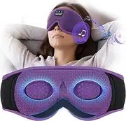 Sleep Headphones, TOPOINT 3D Eye Mask with Bluetooth 5.4 Headphones, Blackout Bluetooth Eye Mask Wireless Earbuds Earphones with Microphone HD Speakers for Side Sleepers Men Women Travel Gifts