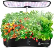 Hydroponic Growing System 12 Pods, Herbs Garden Kit Indoor with Best LED Grow