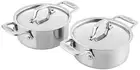 All-Clad Specialty Stainless Steel Ramekin with Lid 2 Piece Oven Broiler Safe...