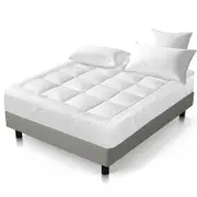 Bamboo Fibre Mattress Topper Protector - King Single