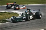 Hans Joachim Stuck March 741 Ford leads John Watson Brabham BT42 F- Old Photo