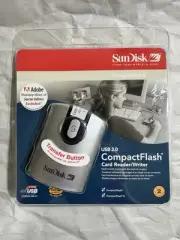 NEW SanDisk CompactFlash Card Reader/Writer CF Type I/II ImageMate USB 2.0