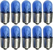 akhan Pack of 10 Ba9s Blue Xenon Look Metal Socket 5 W Replacement Bulb