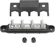 4 Post Power Distribution Block Busbar with Cover, M8 Terminal Studs 250A, Power Distribution (Black Left: 9L3Z 1562187 JA, Right: 9L3Z 1562186)