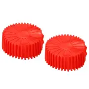 2pcs 80mm Manifold Gauge Protective Boot Cover for Refrigerant Gauges Red