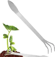 Garden Weeder Tool - Plow | Stainless Steel Gardening Hand Tools | Hoe Weeder | Garden Edger Plow Hand Hoe Garden Tool |Gardening Hand Tools, Small Size for Farming, Soil Loosening, Gardening