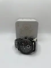 Fossil Machine FS4552IE Mens Black Analog Display Round Chronograph Wristwatch