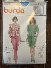 Burda 4836 UNCUT Sewing Pattern, Misses' Jacket & Pants/Shorts, Size 8-18