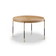 Modern Furniture DELTA Round Coffee Table 65cm - Ash