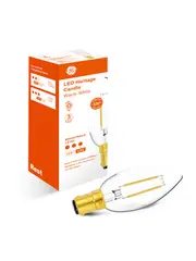 GE 4W Heritage LED Candle SBC Globe in Warm White