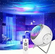 Star Projector, Star Projector 360° Rotation Sensory Lights, Remote Control & White Noise Bluetooth Speaker, 14 Colors LED Night Lights for Kids Room, Adults Home Theater, Party, Living Room Decor