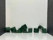 Lego Parts Lot x (10) ~ Dark Green Slope 30 1 x 1 x 2/3 ~ No 54200