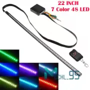 7 Color 48-LED RGB Knight Rider Scanner Flash Car Strobe Light Bar Strip+Remote