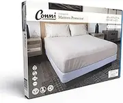 Conni Waterproof Mattress Protector, Soft, Quiet, Washable and Reusable, with an Easy Fit Toggle, Ecru, King, 183cm x 203cm