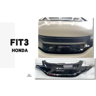 小傑車燈精品--全新 HONDA FIT3 FIT3代 FIT  無限 亮黑 MUGEN 水箱罩