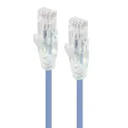 [C6S-0.30BLU] 0.30m Blue Ultra Slim Cat6 Network Cable - Series Alpha