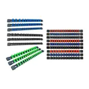 9 Pieces Socket Organizers Practical Drive Socket Rail Holders for Workbench
