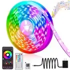 LED Lights for Bedroom, 50FT RGB LED Strip Lights with 44 Keys IR Remote, Sma...