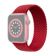 For Apple Watch Series 3,42-mm Case,Nylon Woven Watchband Size Small,Red