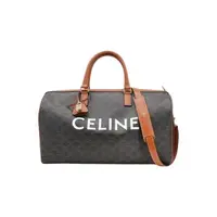 在飛比找森森購物網優惠-Celine Triomphe 帆布中型手提兩用旅行袋-45