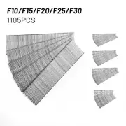 Multi-Size Straight Brad Nails Set for Woodworking and Carpentry - 1105pcs