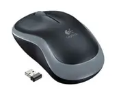 Logitech M185 Wireless Mouse Nano Receiver Grey 1-year battery life Logitech Advanced 2.4 GHz wireless connectivity 910-002255