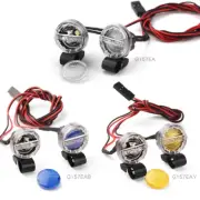 16mm Round Spotlight for 1/10 RC Crawler Car Traxxas TRX4 Defender SCX10 RC4WD