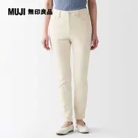 在飛比找PChome24h購物優惠-女有機棉混彈性丹寧合身褲【MUJI 無印良品】