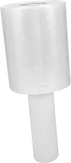 STOBOK 1 Roll Luggage Plastic Wrap Stretching Films Mini Shrink Wrap Pallet Shrink Wrap Stretch Wrap with Handle Cling Wrap Saran Wrap Window Cling Luggage Wrap Winter Supplies White