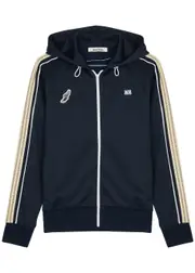 Wales Bonner Mantra Hooded Jersey Sweatshirt - Navy - S (UK8-10 / S) S (UK8-10 / S)