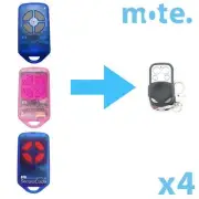 4 x ATA PTX4 Compatible Garage/Gate Door Remote GDO 2v5/2v6/2v7/4v3/4v4/4v5/4v6