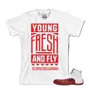 Tee to match Air Jordan Retro 12 Cherry Red. Young Tee