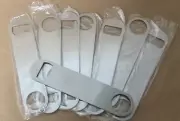 KISEER STAINLESS STEEL HEAVY DURY FLAT BOTTLE OPENER X001X1M08R 7" LOT OF 8PCS