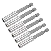 6pcs 3 Inch Magnetic Bit Holder Extension Quick Release Screwdriver Drill