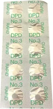 DPD 3 Test Tablets Combined Chlorine Bromine Pool Water Test Tablet DPD3 X 10