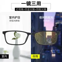 在飛比找蝦皮購物優惠-夜間開車專用防眩光眼鏡夜視近視偏光眼鏡男超輕防藍光防遠光燈女