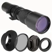 Opteka 500mm f/8 HD Telephoto Preset Lens for Sony NEX-7 NEX-6 a6000 a6300 a6500