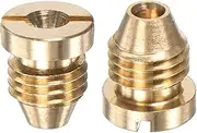 uxcell 2-Pack Foam Cannon Orifice Nozzle, 1.1mm Brass Universal Thread Tips for Snow Foam Lance/Garden Hose/Kitchen Cleaners, Sprayer Connector Replacement Nozzles