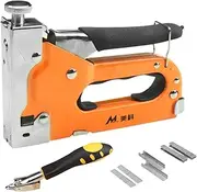 Wood Stapler with 6000 Staple | Woodwork Stapler | Wood Fabric Stapler Tool Furniture Assembly Stapler Tool Carpentry Fabric Stapler with Remover Fabric Manual Stapler for Woodworking