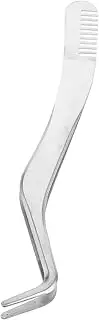 NULYLU Stainless Steel Eyelash Applicator Tool with Built Comb Curved Serrated Tip Makeup Tool for Easy False Eyelash Application and Grooming for Weddings and Parties