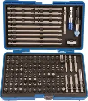 Draper 82398 Magnetic Bit Holder 127-Pieces Set, Silver