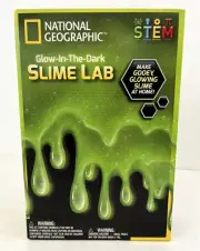 National Geographic - STEM ~ Glow In The Dark Slime Lab Kit ~ Hobby ~ New