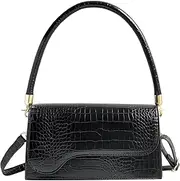 [AMHDV] Retro Classic Clutch Shoulder Bag Crocodile Pattern Small Crossbody Handbag for Women