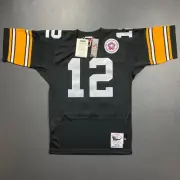 100% Authentic Terry Bradshaw Mitchell & Ness 1975 Steelers Jersey Size 40 M