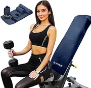 Vivva 2PC Set Microfibre Hooded Gym Towel with Zip Pocket, Quick Dry Super Absorbent Sweat Towel for Exercise Bench Training Workout, Lightweight for Fitness Sports, Beach, Travel, Camping (Navy)