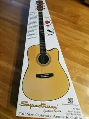 Spectrum AIL 44SSL Full-Size Cutaway Acoustic Guitar